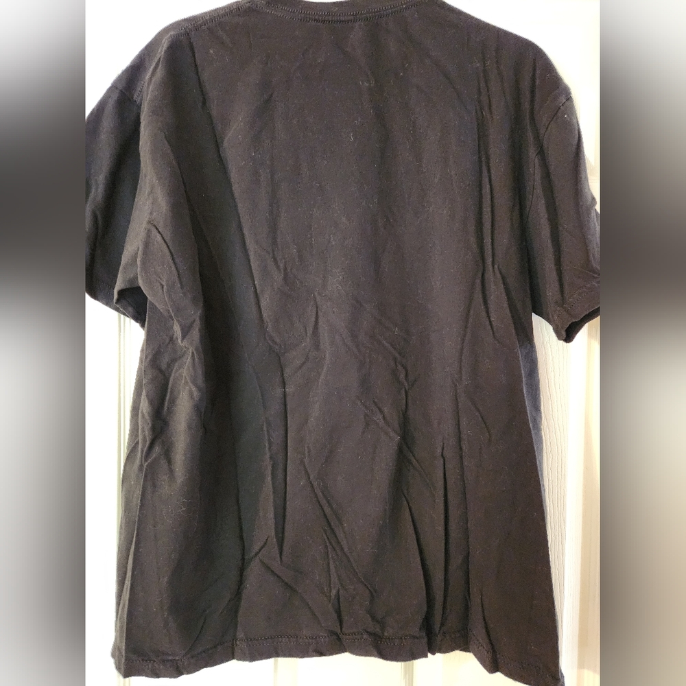 Black Graphic Men's T-Shirt, Size L - Picture 3 of 3